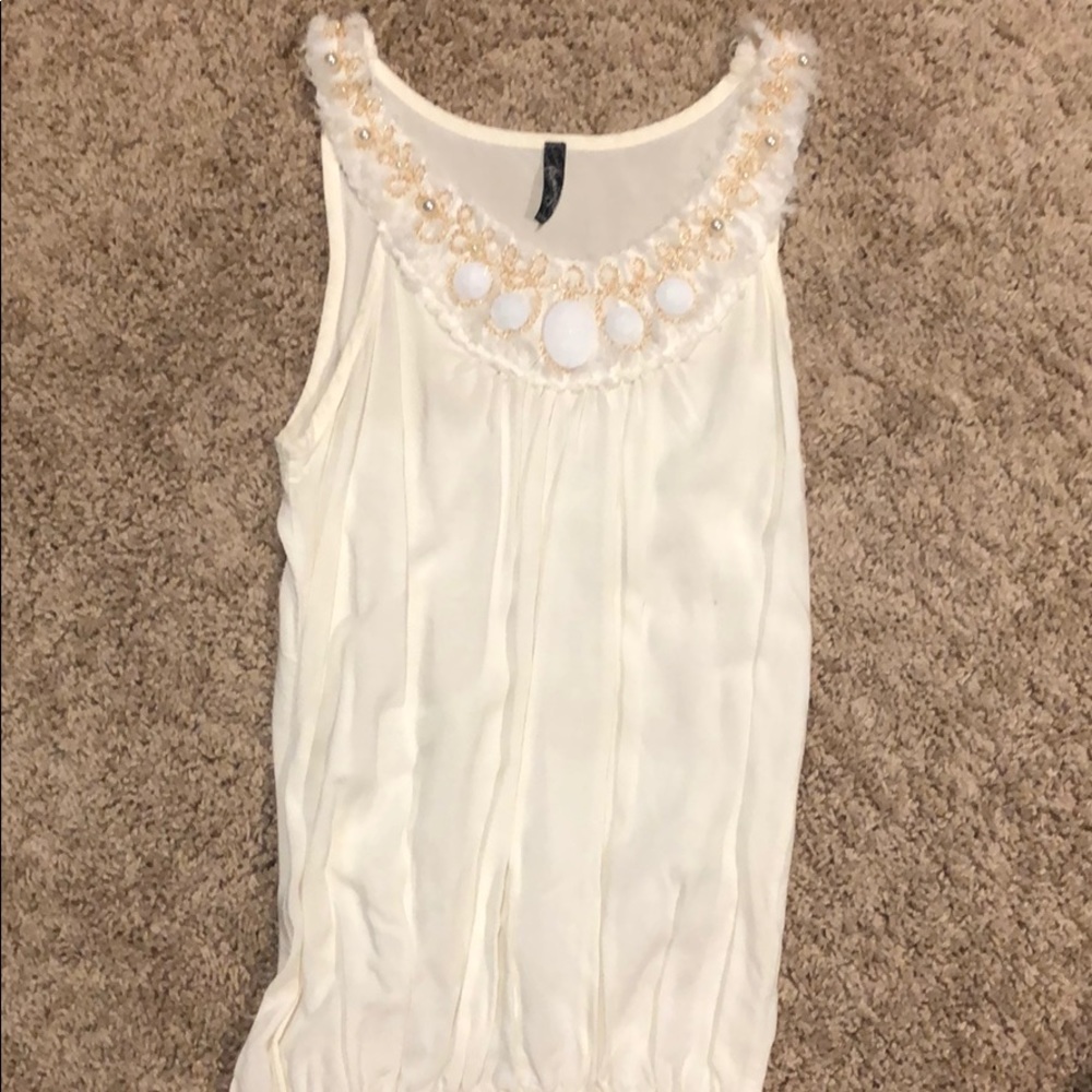 Embellished tank top